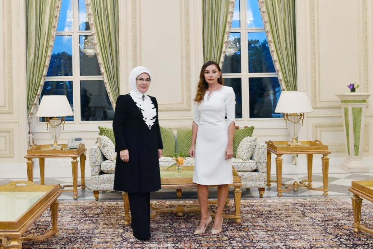 Emine Erdogan, First Lady of Turkiye and  Mehriban Aliyeva, First Vice President of Azerbaijan