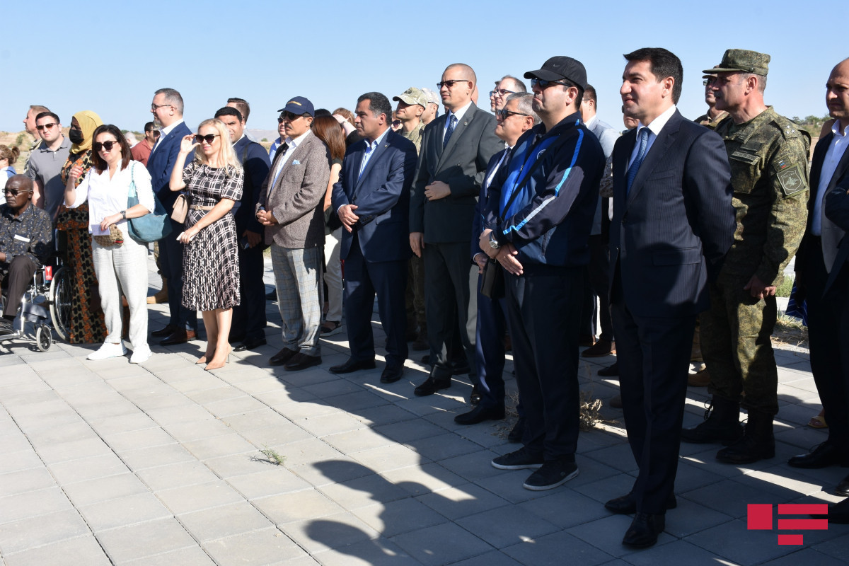 Accredited representatives of diplomatic corps visit old center of Fuzuli city