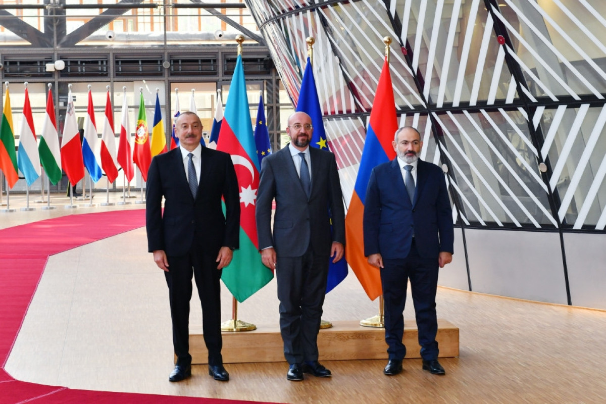 Ilham Aliyev, Charles Michel, Nikol Pashinyan