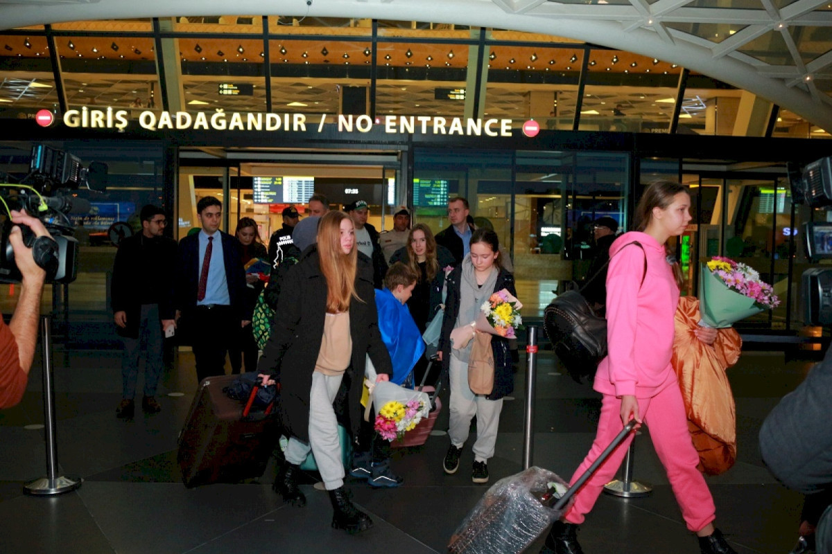 A group of children and youth brought to Azerbaijan from Ukraine-PHOTO 
