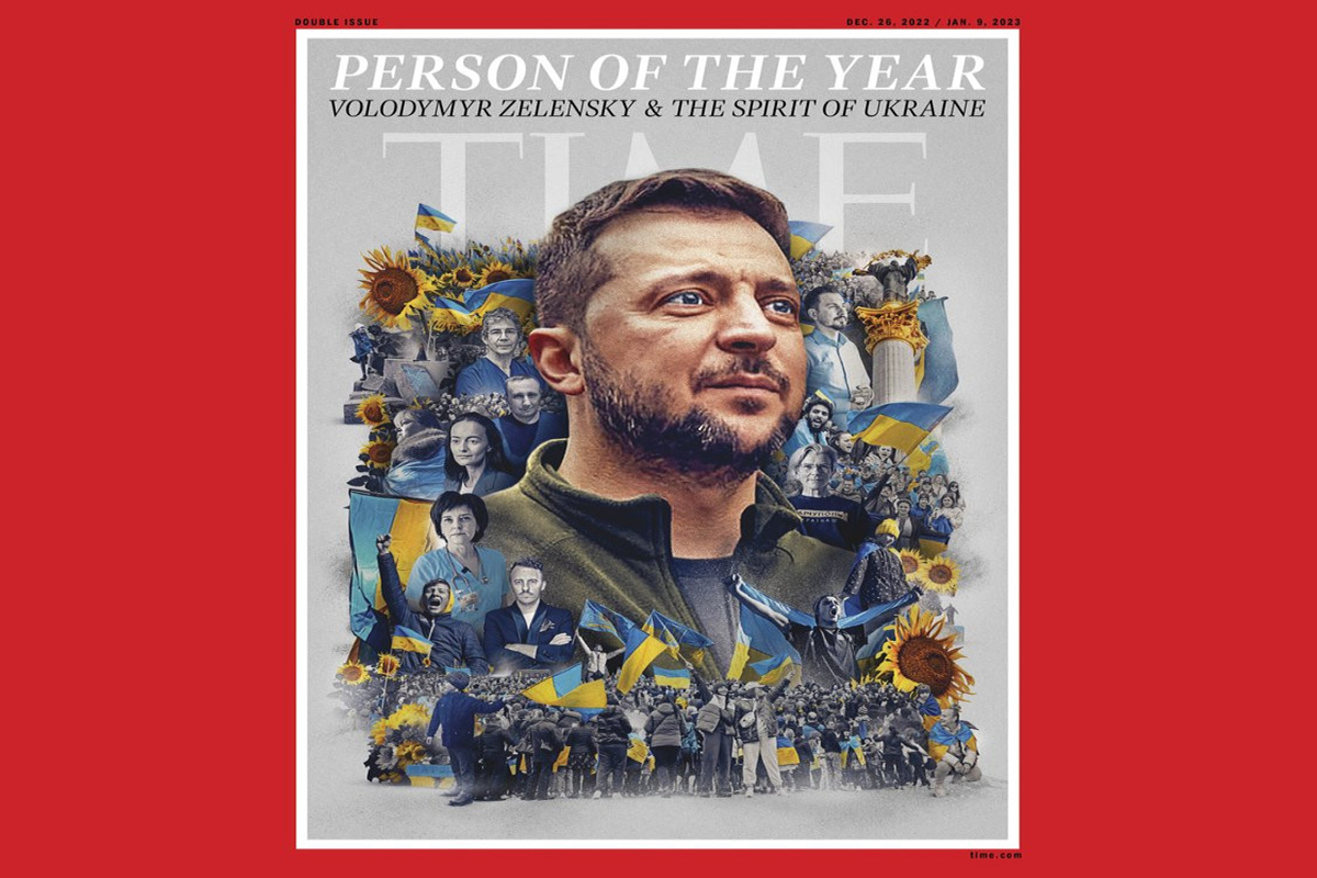 Volodymyr Zelensky is Time Magazine's 2022 Person of the Year
