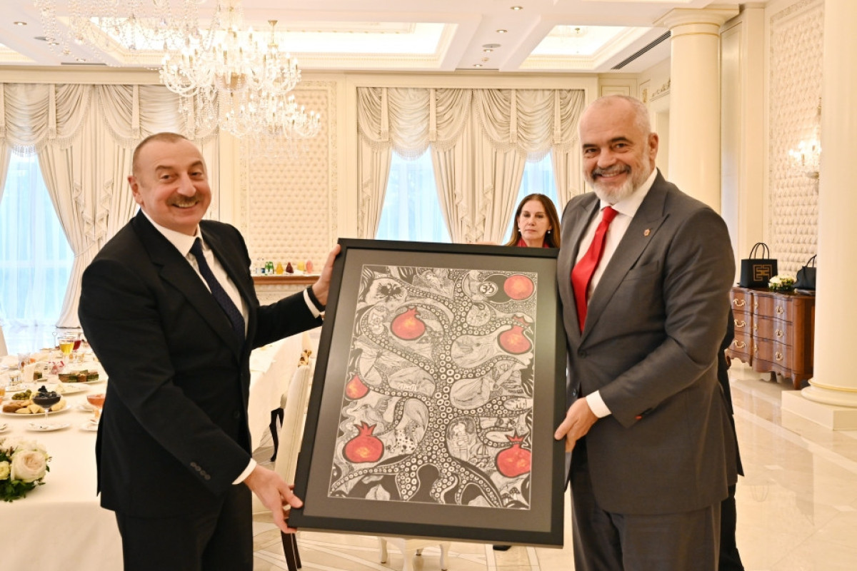 Ilham Aliyev, President of Azerbaijan, Prime Minister of the Republic of Albania Edi Rama