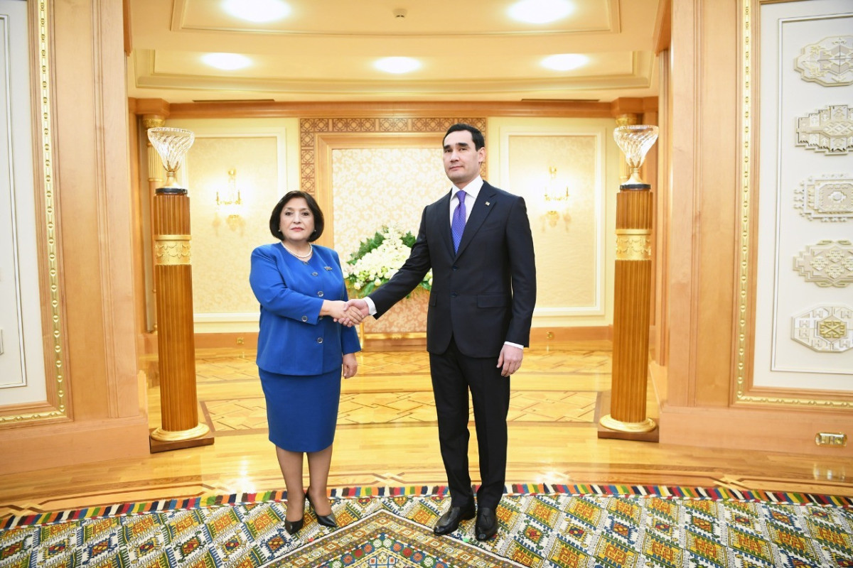 Sahiba Gafarova and Serdar Berdimuhamedov
