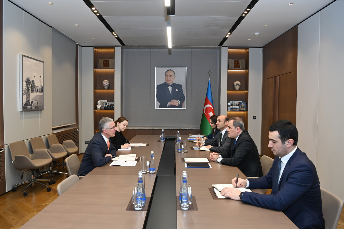 Azerbaijan's Minister of Foreign Affairs Jeyhun Bayramov met with Fergus Auld, the ambassador of the United Kingdom of Great Britain and Northern Ireland to Azerbaijan