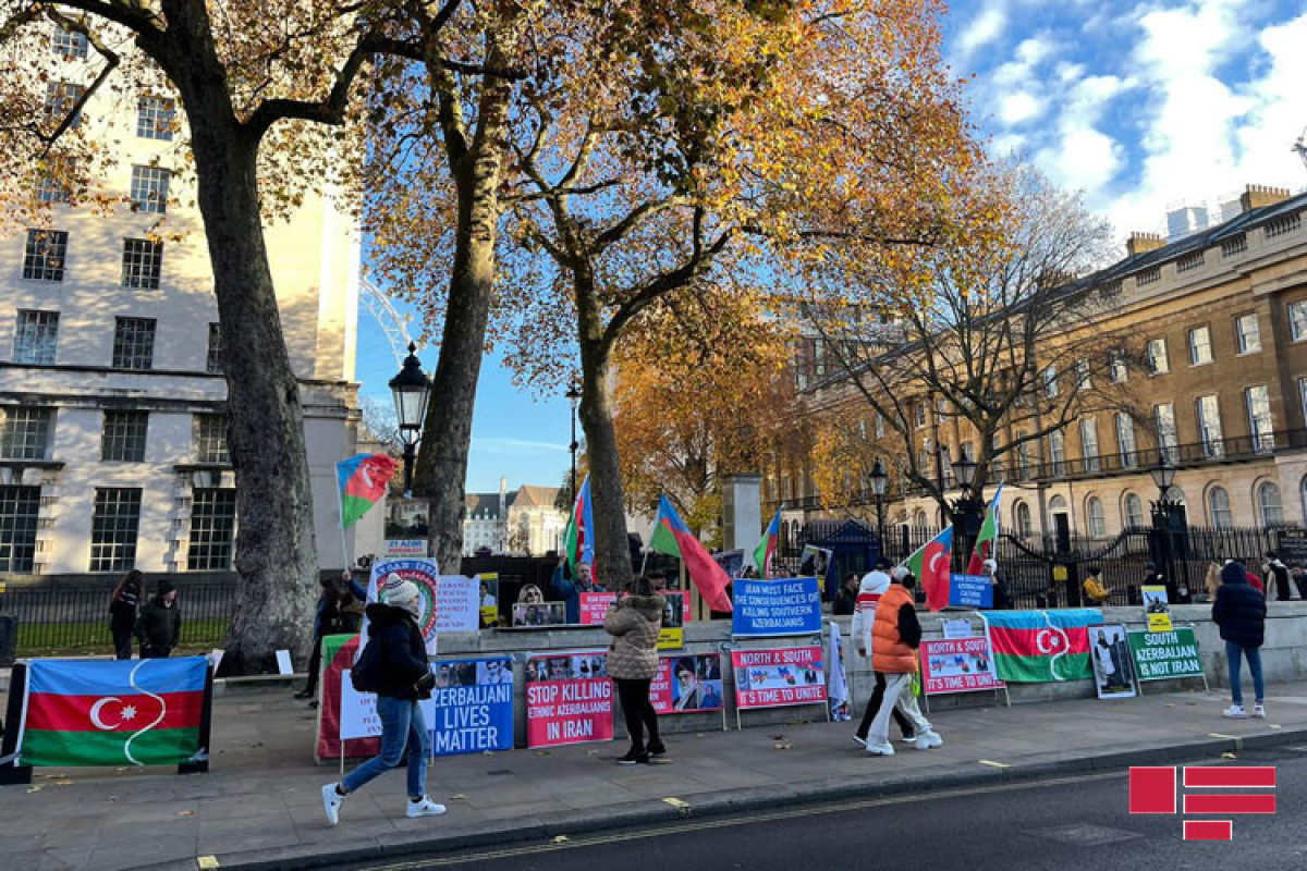 A rally in support of southern Azerbaijanis held in London-PHOTO 