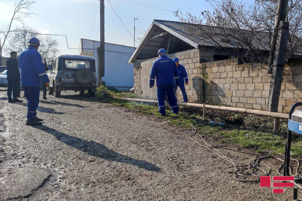 Azerigaz continues works for the restoration of gas supply in Guba and Gusar