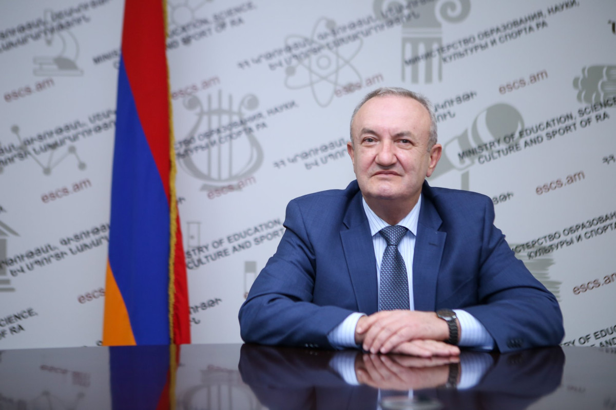 Minister of Education, Science, Culture and Sports of Armenia Vahram Dumanya