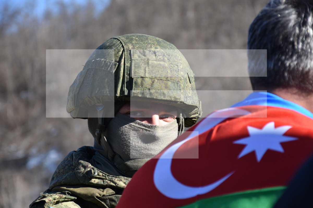 Russian peacekeepers involving additional forces and equipment to the area where the action held in Shusha against illegal exploitation of fields-PHOTO -VIDEO 