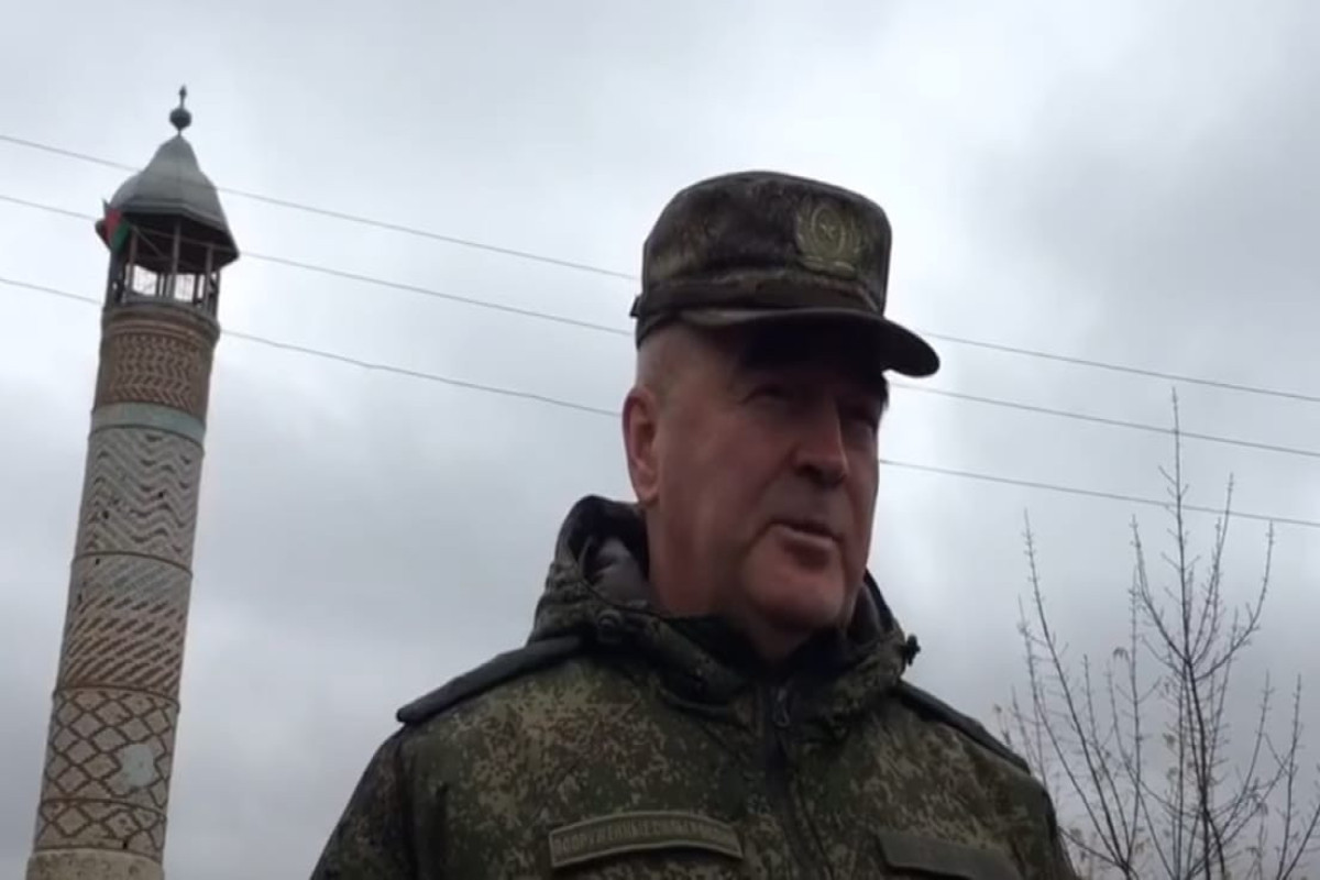 Major General Andrey Volkov, commander of the Russian peacekeeping forces temporarily stationed in Azerbaijan