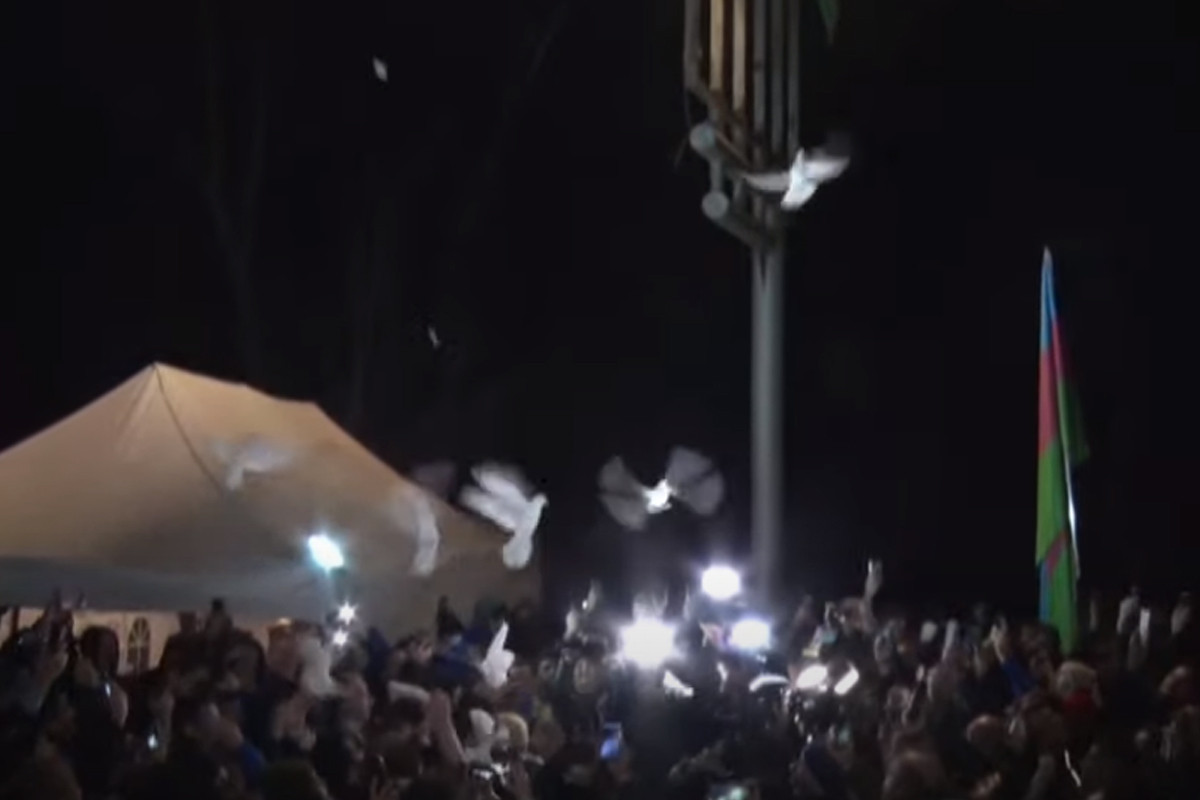 Participants of protest on Lachin road released 44 doves into sky as symbol of peace-PHOTO 