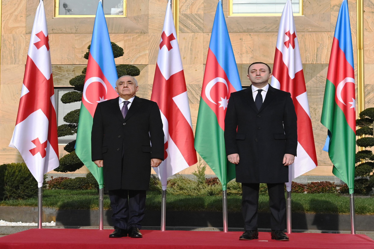 Ali Asadov, Prime Minister of Azerbaijan and Irakli Garibashvili, Prie Minister of Georgia