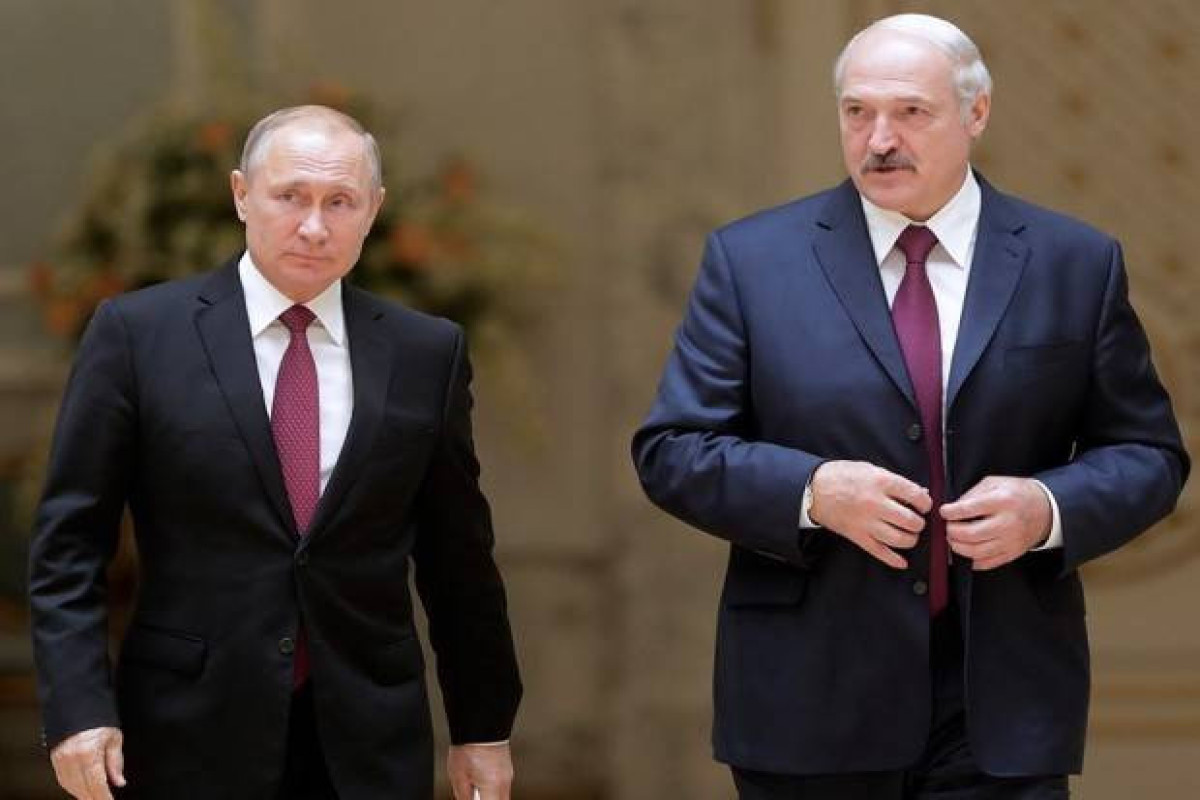 Vladimir Putin, President of Russia and Alexander Lukashenko, President of Belarus