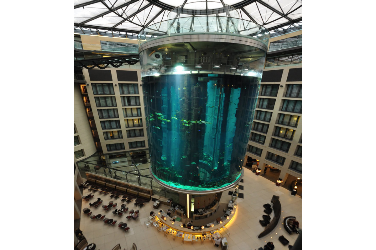 Giant aquarium exploded in Berlin’s luxury hotel
