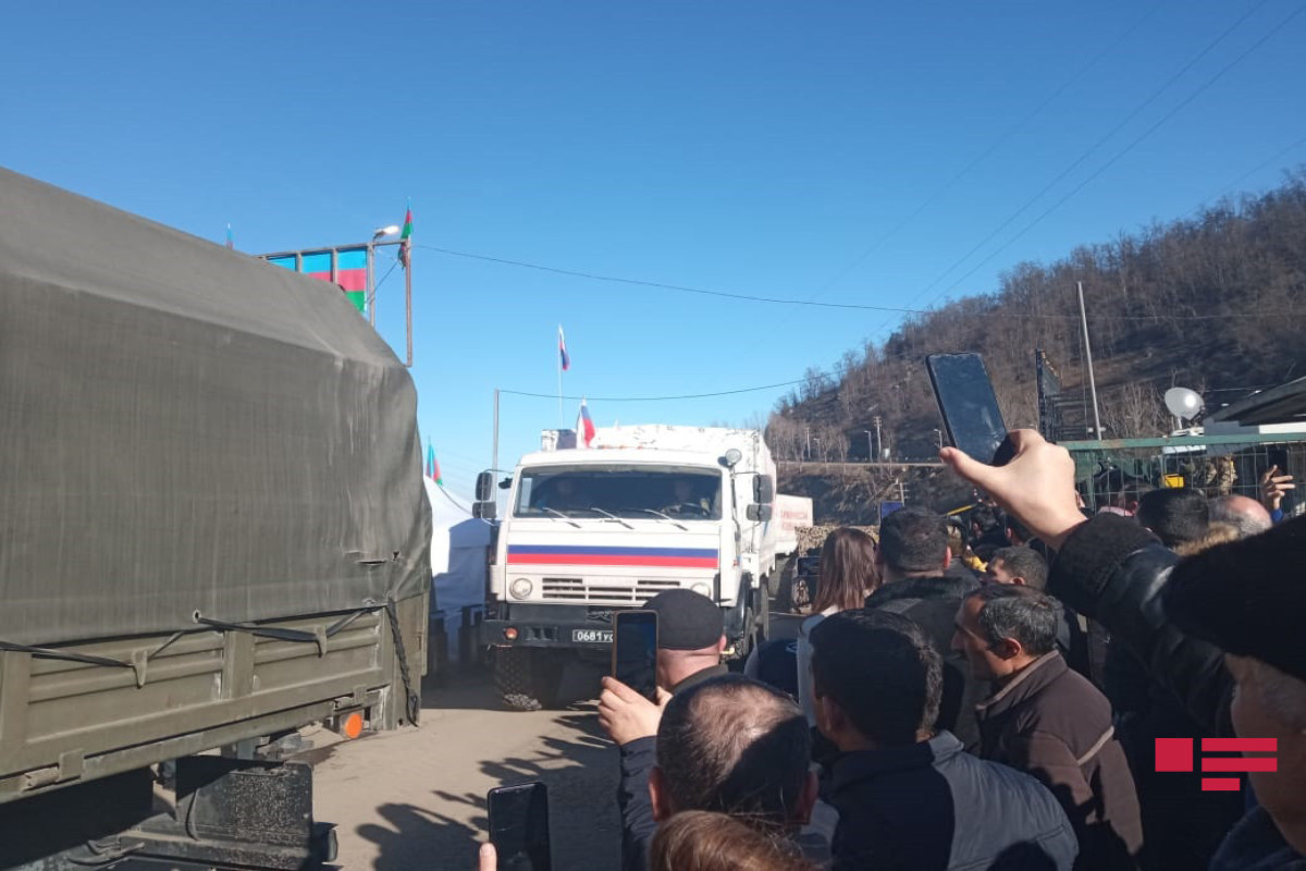 Russian Peacekeepers' supply vehicles pass unhindered along Lachin road -PHOTO -VIDEO 