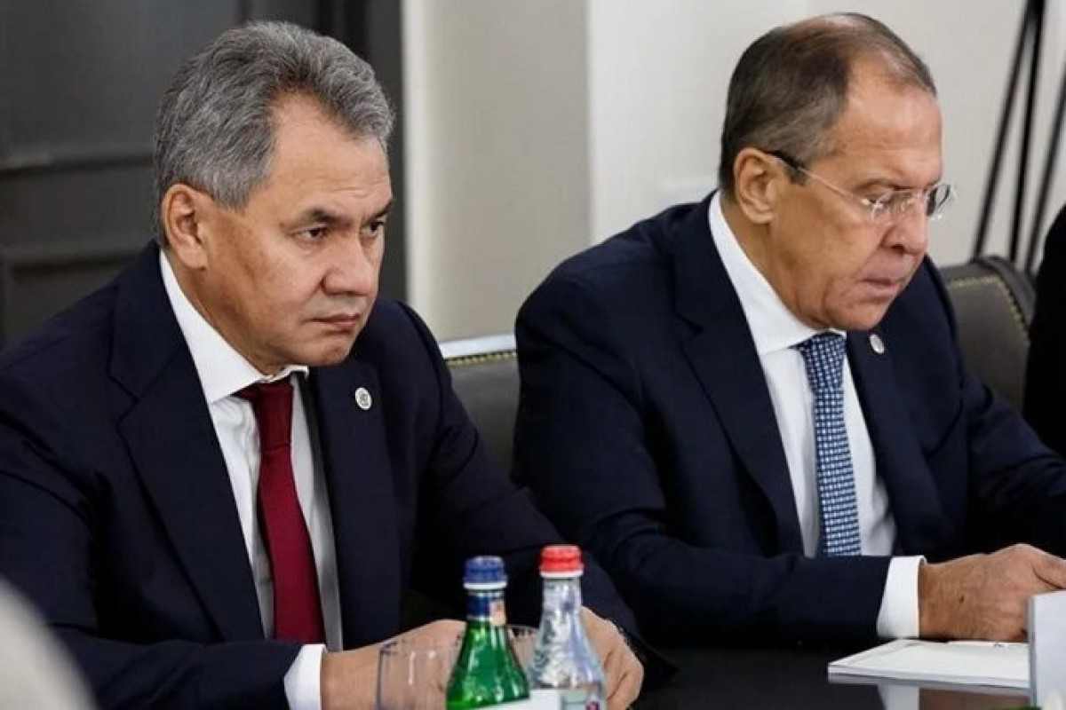 Russian Defence Minister Sergei Shoigu and Russian FM Sergei Lavrov