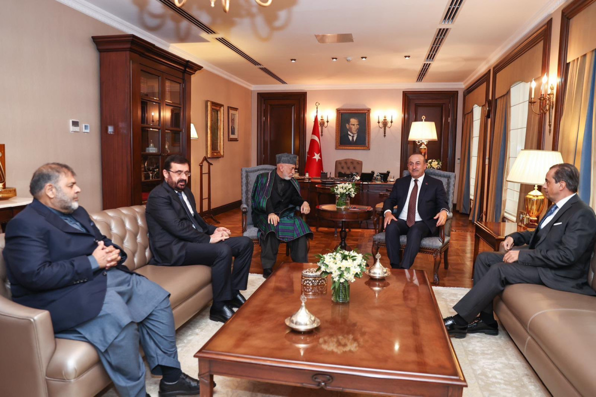 Cavusoglu met with ex-president of Afghanistan