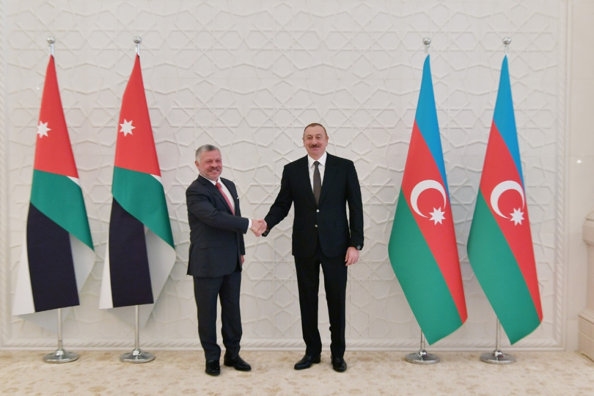 King Abdullah II of Jordan, Azerbaijani President Ilham Aliyev
