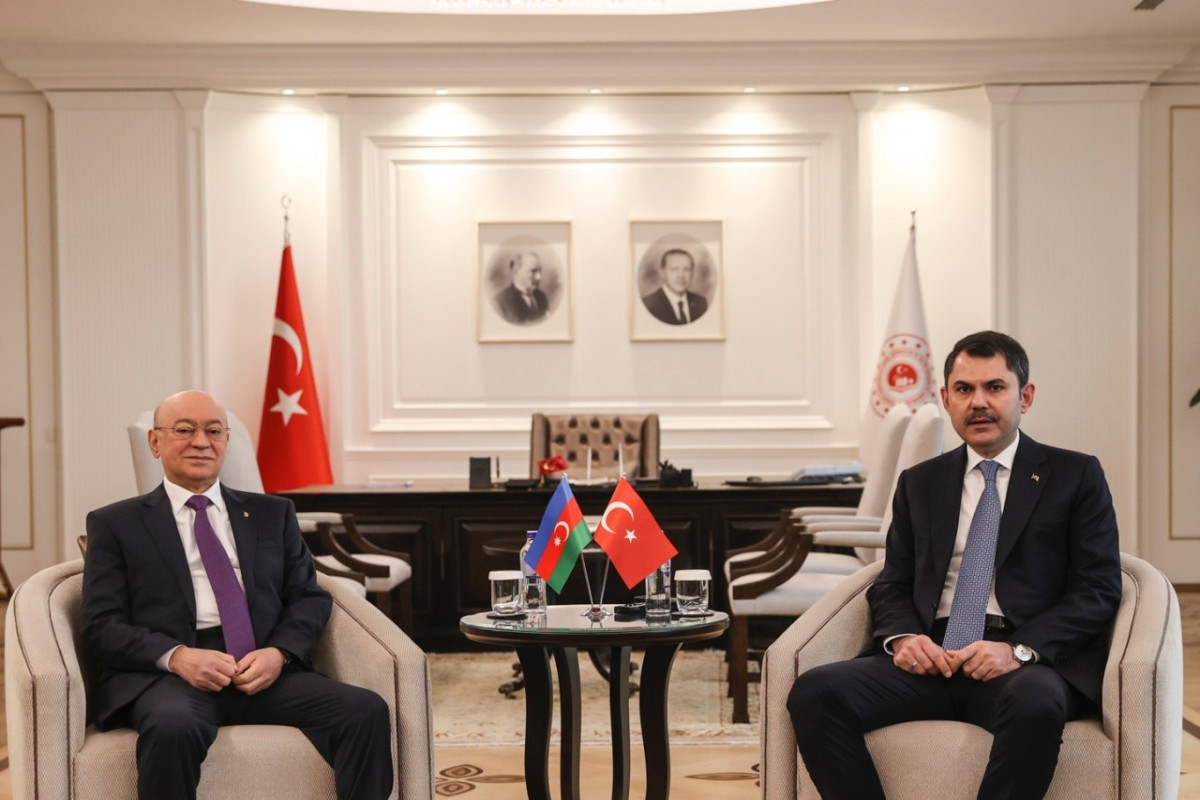 Kamaladdin Heydarov, Minister of Emergency Situations of the Republic of Azerbaijan and Minister of Environment, Urbanization and Climate Change, Murat Kurum