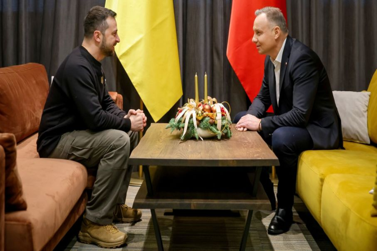 Volodymyr Zelensky, Ukrainian President and Andrzej Duda, Polish Presindet
