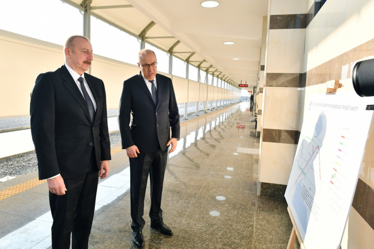 President Ilham Aliyev attended opening of “Khojasan” electric depot and station of Baku Metro-UPDATED 
