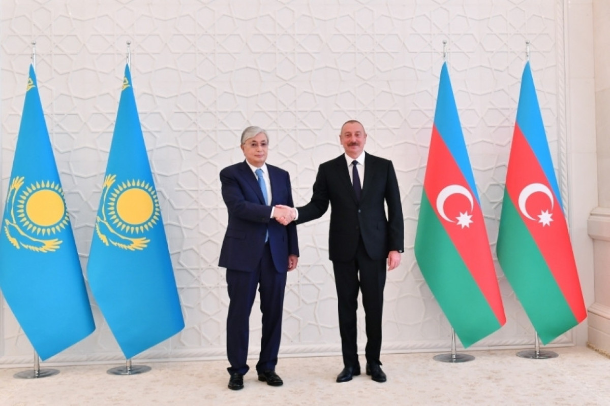 President Ilham Aliyev, Kassym-Jomart Tokayev