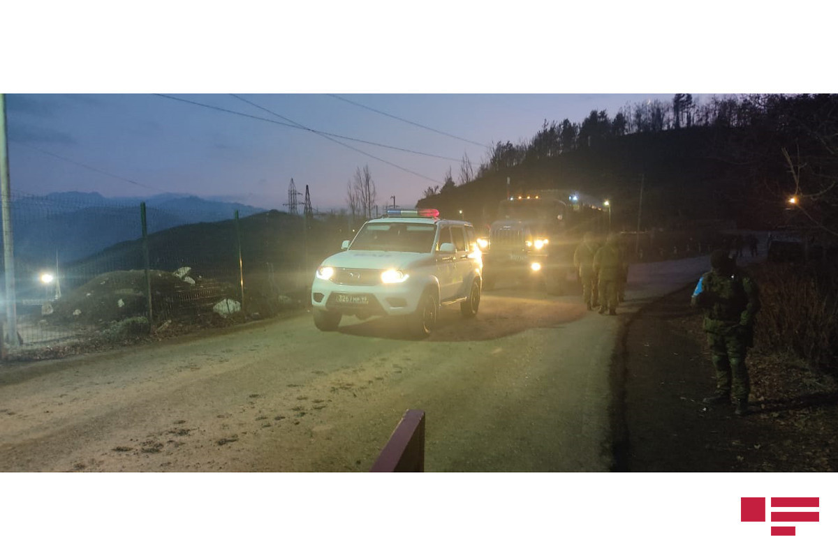 More supply vehicles of Russian peacekeepers pass through Azerbaijan's Lachin road-PHOTO 