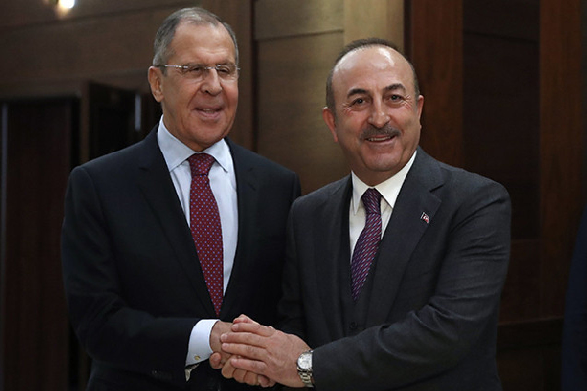 Sergei Lavrov and Mevlut Cavusoglu