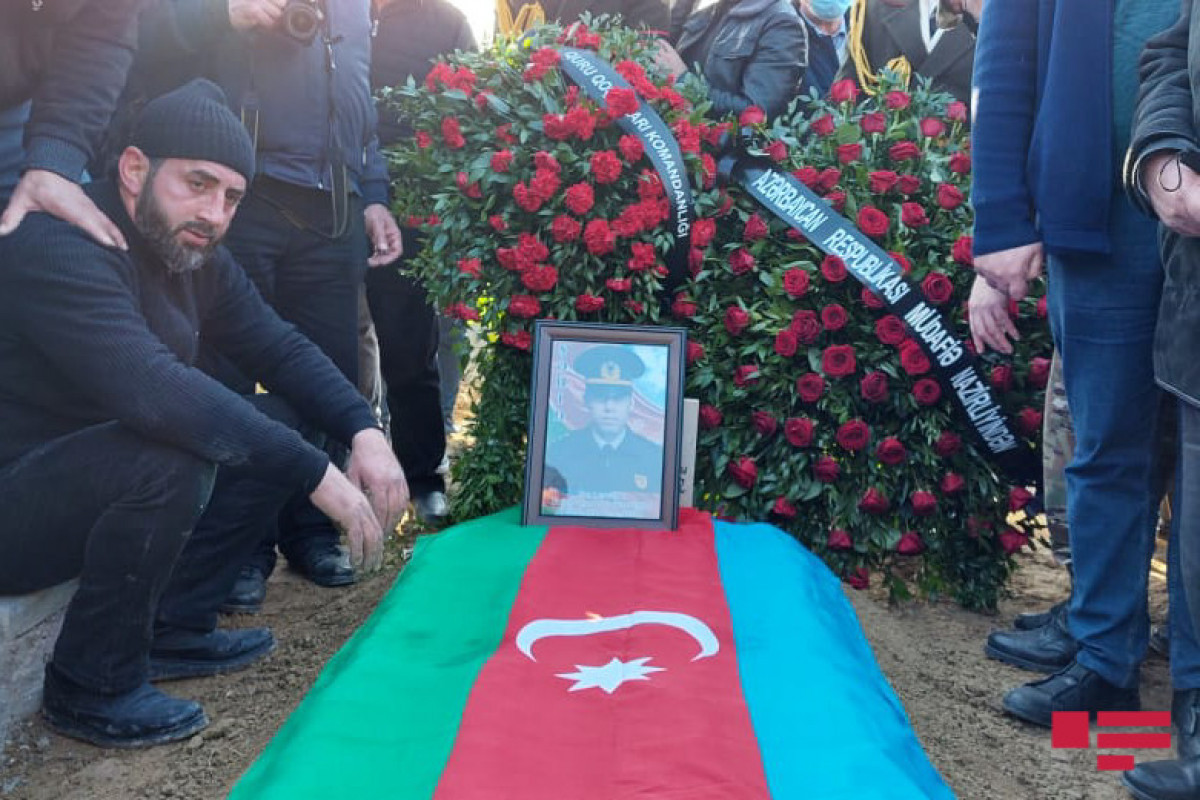Azerbaijani officer, martyred in Kalbajar, laid to rest