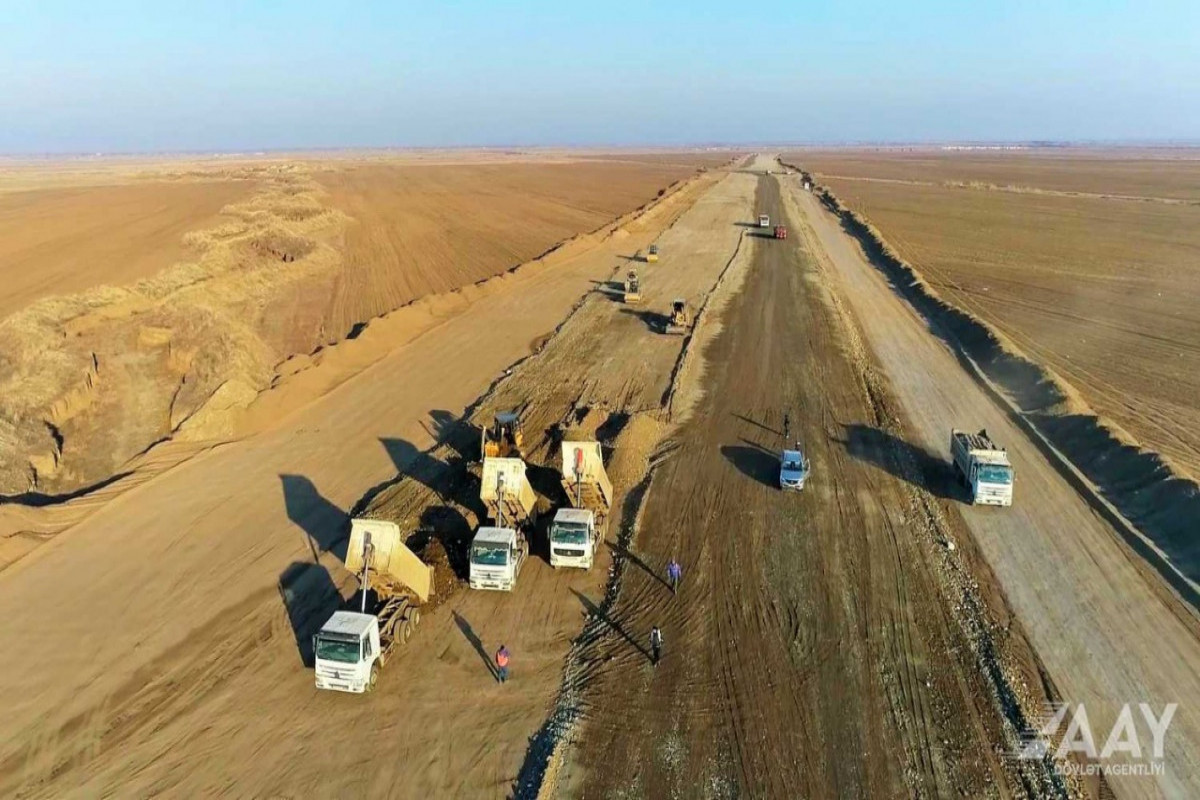 Construction of Aghdam-Fuzuli highway started