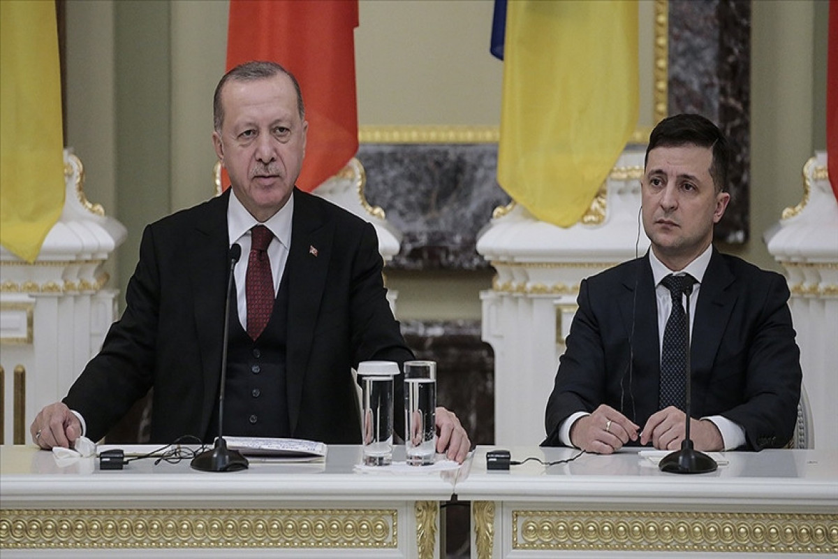 Recep Tayyip Erdogan and Volodymyr Zelensky