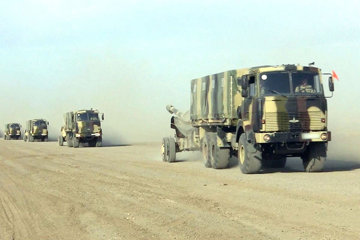 Training sessions are held in artillery units of Azerbaijani Army