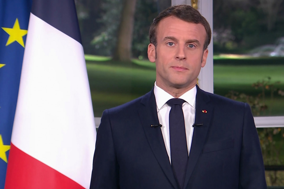 Macron arrives in Kiev