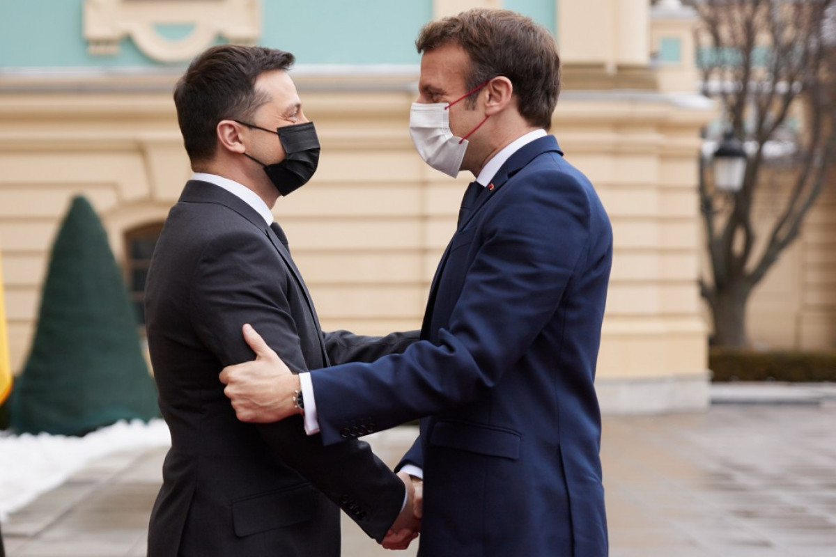Macron and Zelensky met in Kiev