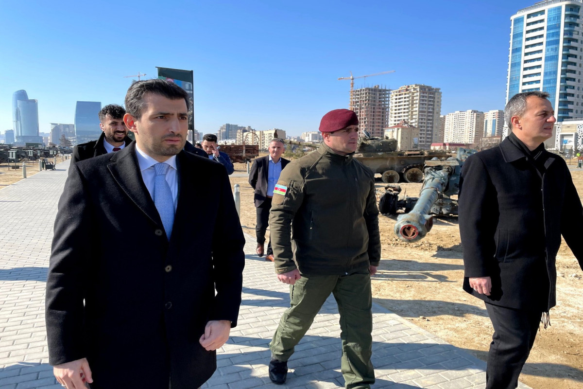 Seljuk Bayraktar visited Military Trophy Park in Baku