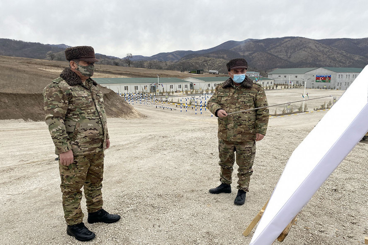 Azerbaijani defense minister visits military units in Lachin