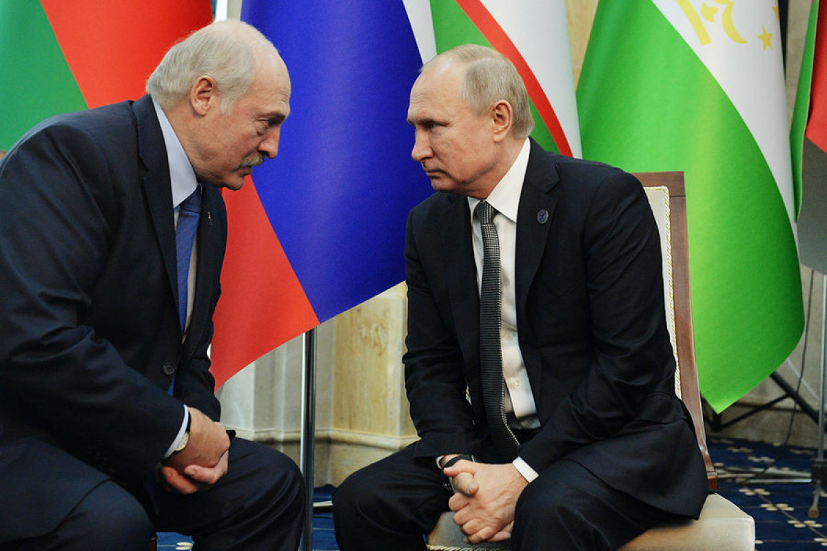 Vladimir Putin, President of Russia and Alexander Lukashenko, President of Belarus