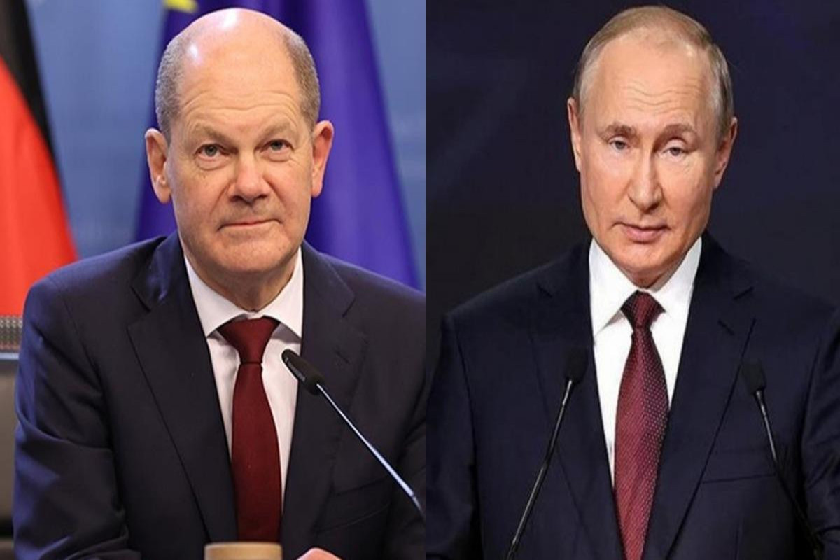 Olaf Scholz andVladimir Putin