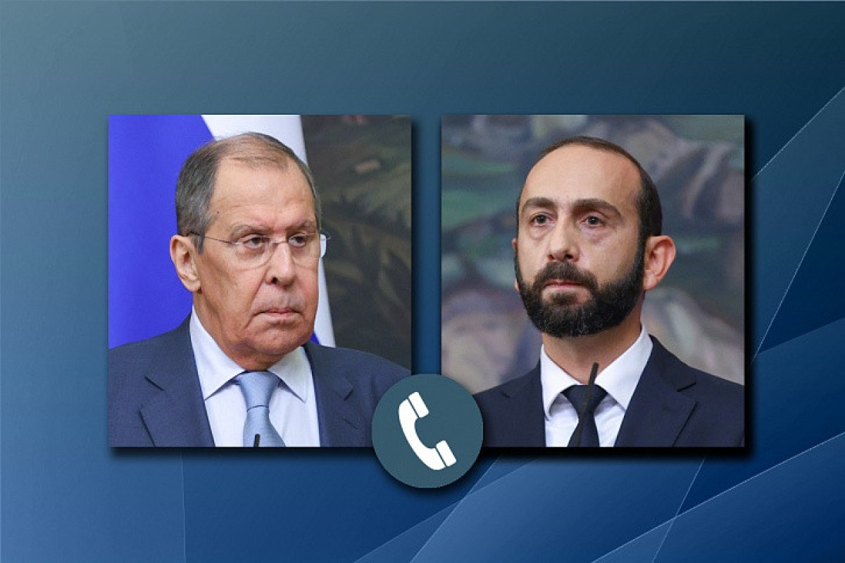 Minister of Foreign Affairs of Russia Sergey Lavrov and of Armenia A. Mirzoyan