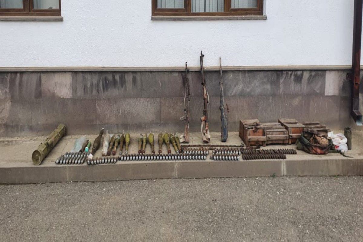 Azerbaijan's police find weaponry Khojavend-PHOTO 