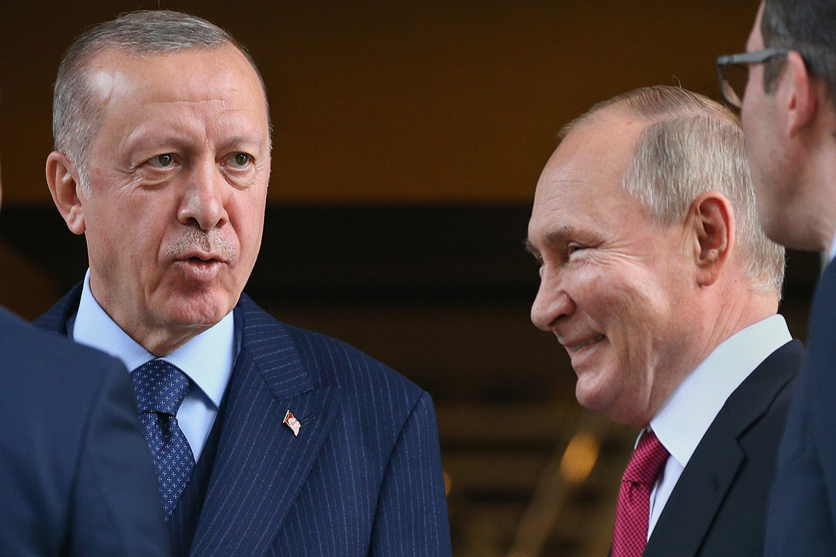 Recep Tayyip Erdogan, President of Turkey and Vladimir Putin,  President of Russia