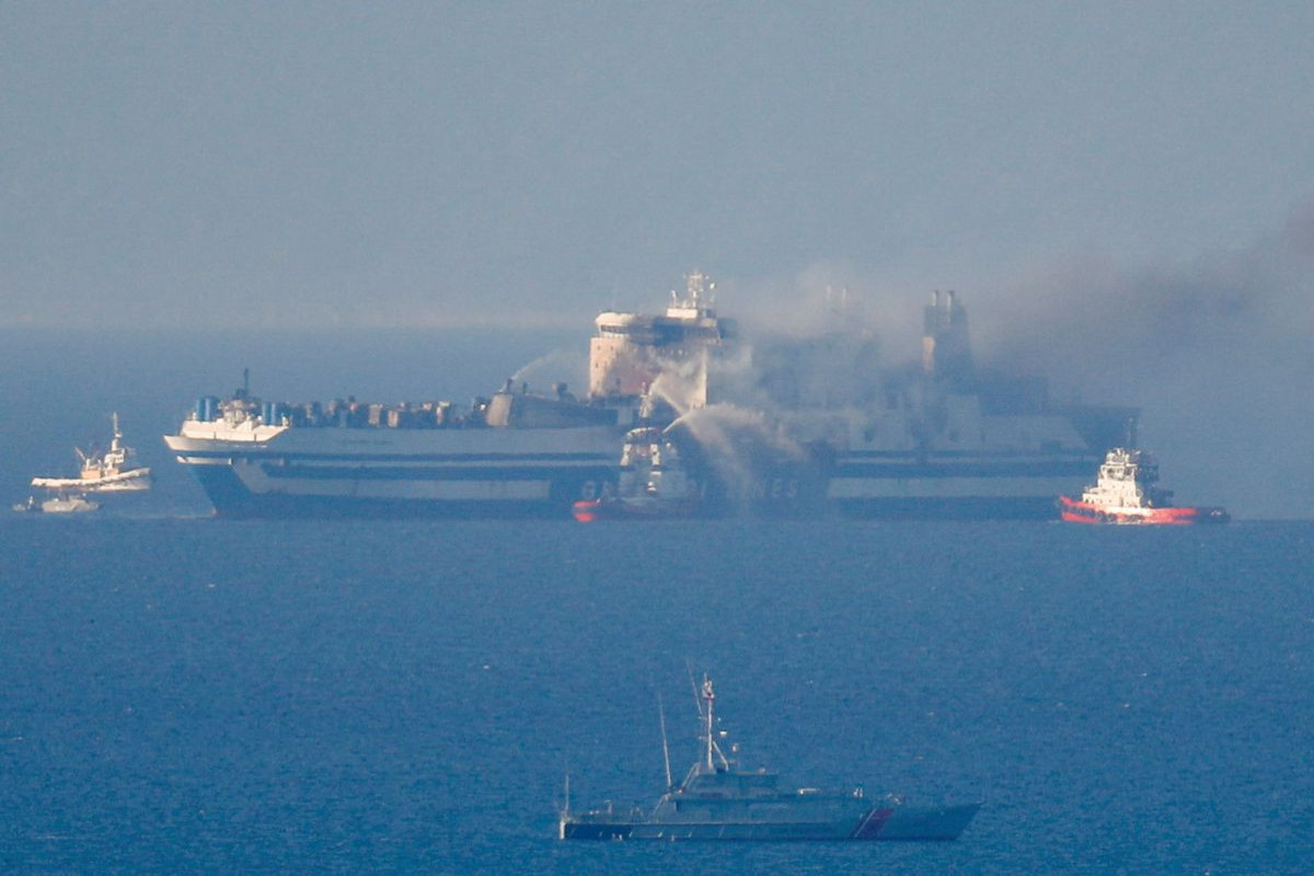 Twelve still missing after blaze engulfs Greece-Italy ferry