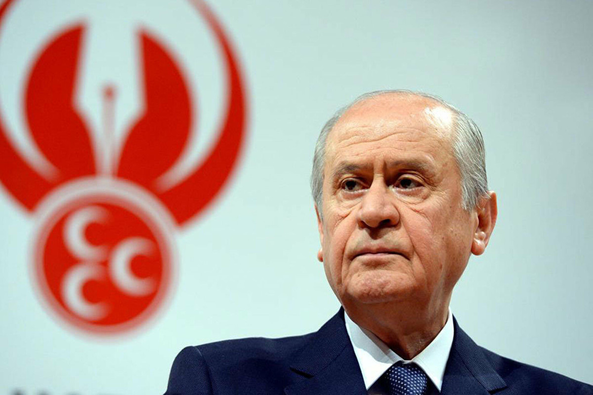 Devlet Bahceli, chairman of Turkey's Nationalist Movement Party
