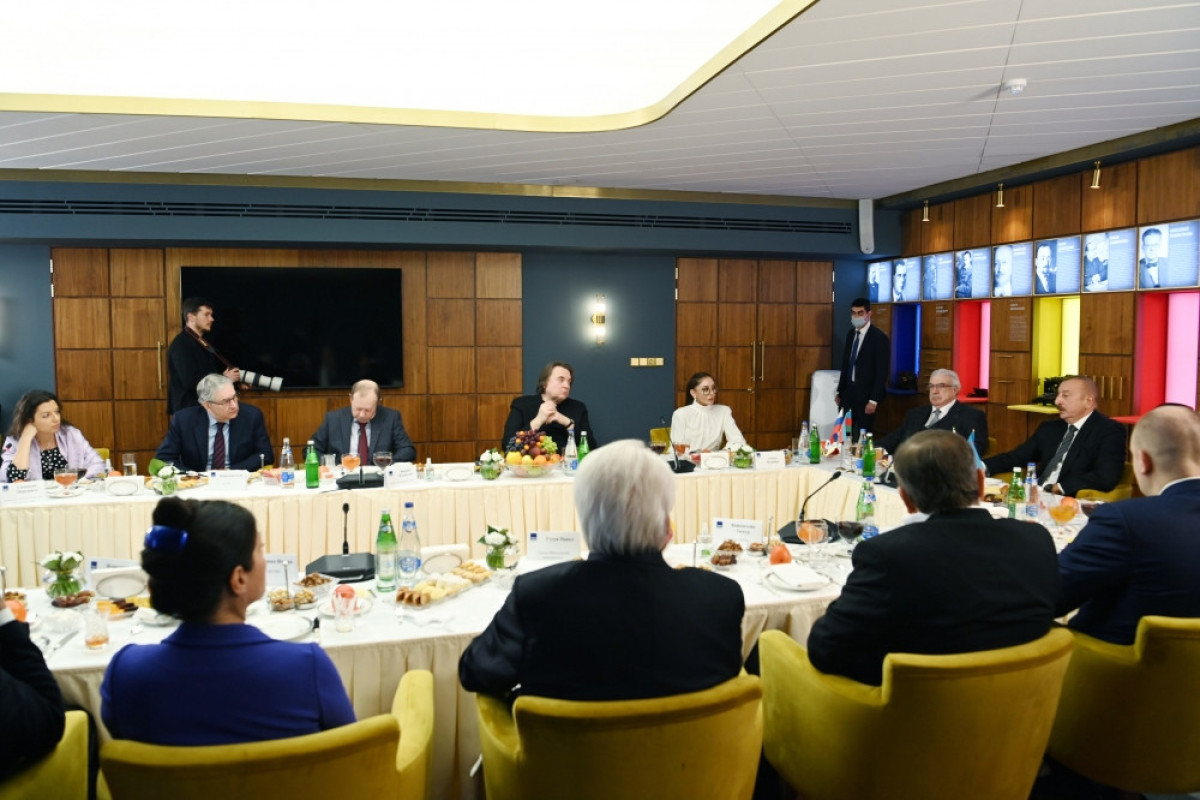 President Ilham Aliyev met with Russia’s top mass media leaders at TASS headquarters