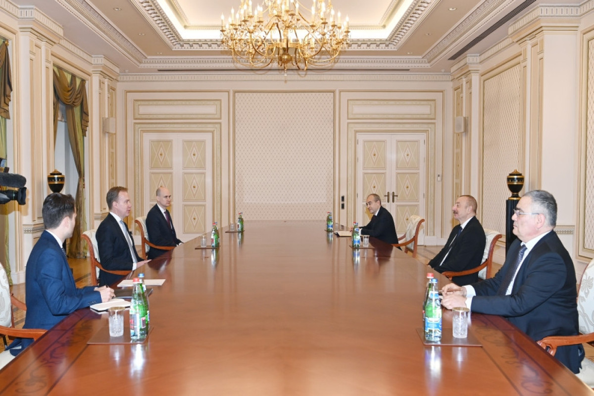 President Ilham Aliyev receives President of World Economic Forum
