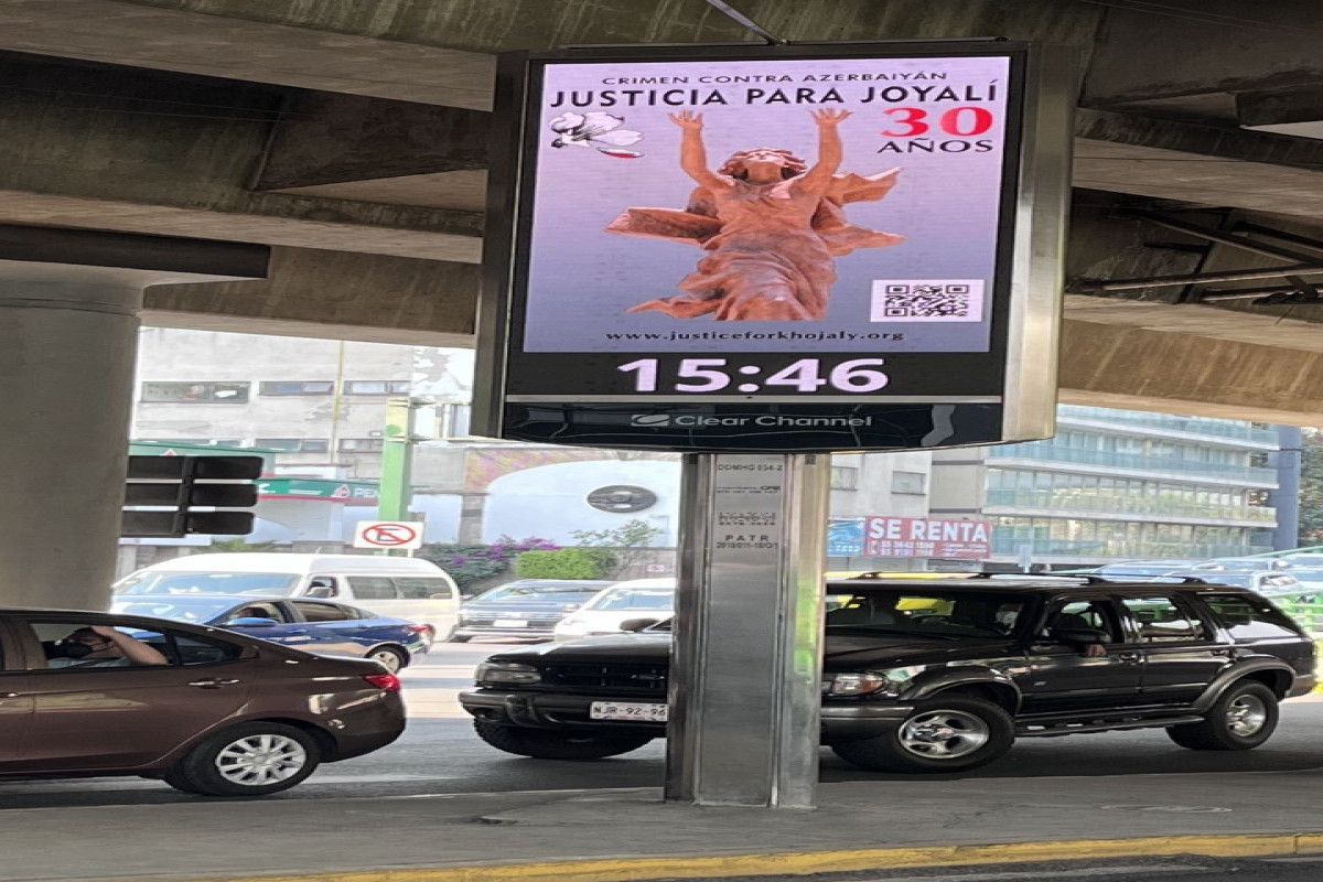 "Justice for Khojaly" billboards installed in Mexico, Colombia and Peru-PHOTO 