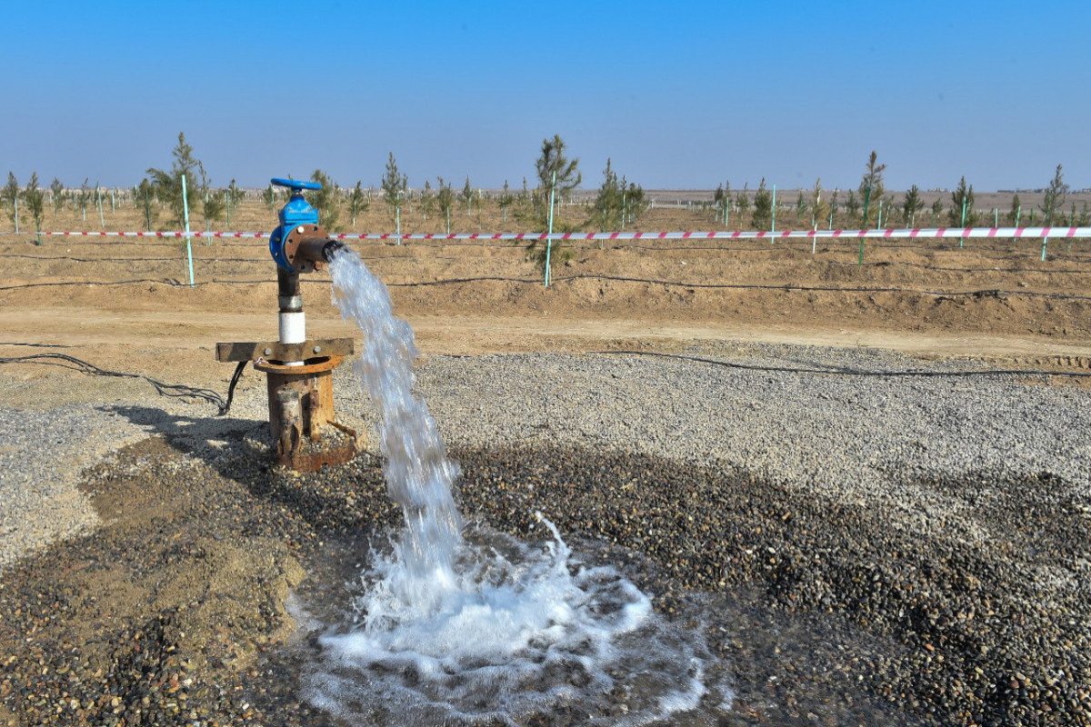Works done on water supply of Azerbaijan