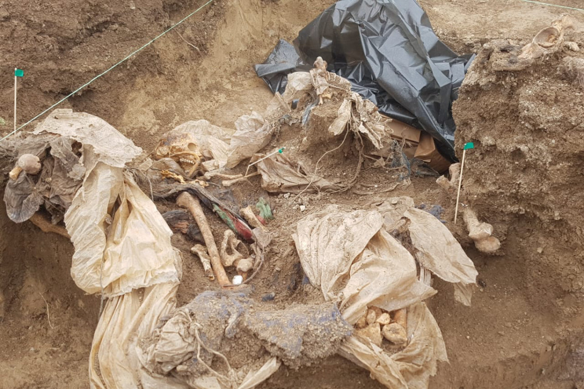 NGO Chairmen view mass grave of Azerbaijani hostages in Edilli