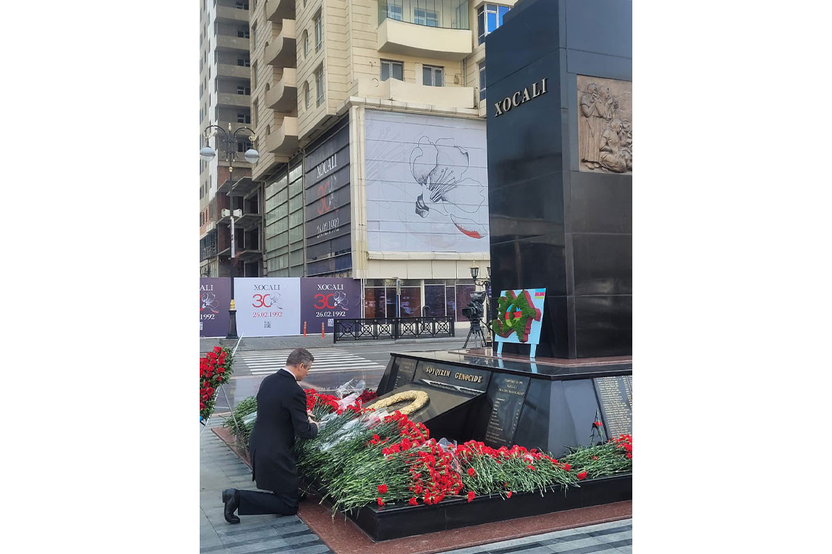 Ukrainian Ambassador visits Khojaly monument