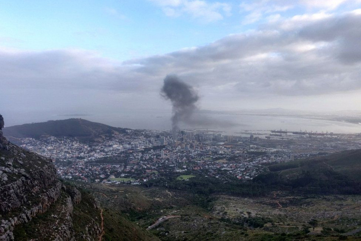 South Africa arrested man over massive fire in parliament