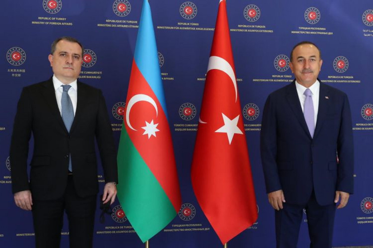 Jeyhun Bayramov and Mevlut Cavusoglu
